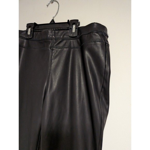 BlankNYC Vegan Leather Pull On Leggings Black Skinny Pants 30V-1122MX Womens 30 - Picture 3 of 13